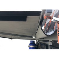 Gouttière de auvent 270° Alu-Cab : étanchéité et confort 4x4